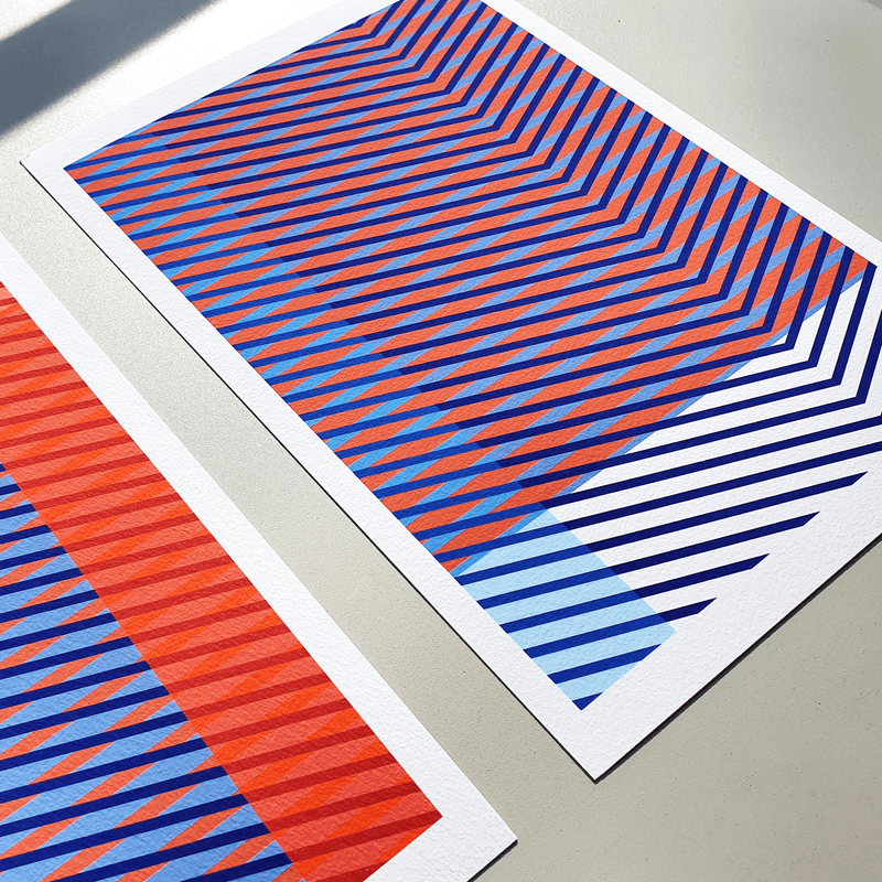 Kunstdruck - Refrain No.2 - Sabba Designs - luxuriöses 100% Baumwoll-Kunstdruckpapier